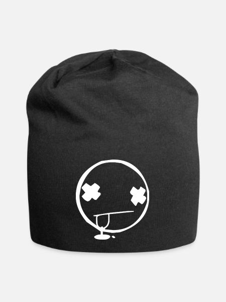 Smiley K.O schwarz - Jersey-Beanie - Schwarz
