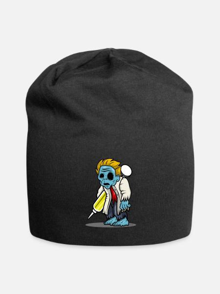 Doktor Zombie HARIZ Halloween Horror Gruselig - Jersey-Beanie - Schwarz