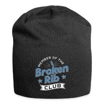 Member Of The Broken Rib Club Gift - Jersey Beanie - black - Front