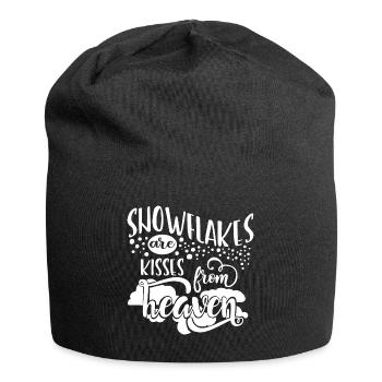 snowflakes - Jersey Beanie - black - Front