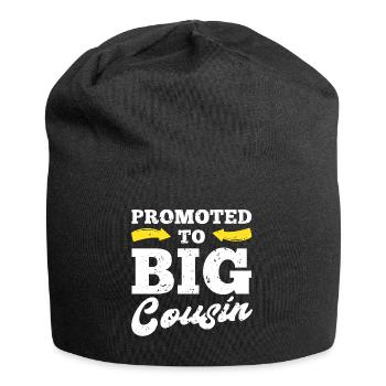 Promoted To Big Cousin - Jersey Beanie - black - Front