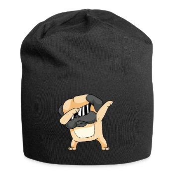 Dabbing Dab Pug Dogs - Jersey Beanie - black - Front