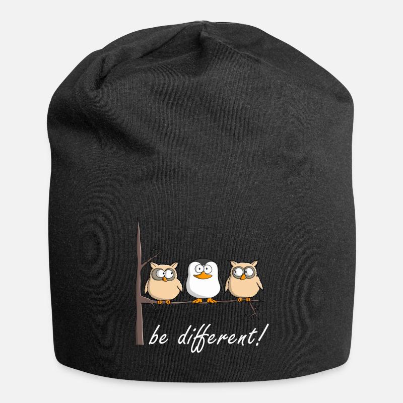 sei individuell - Jersey-Beanie - Schwarz