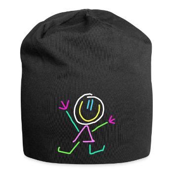 stick figure - Jersey Beanie - black - Front