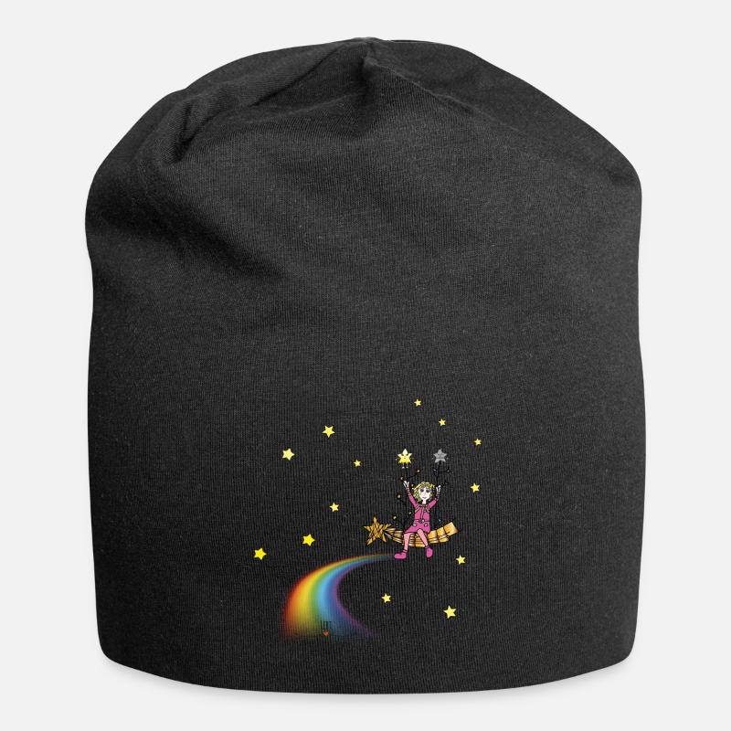 Diva schaukelt auf Stella - Jersey-Beanie - Schwarz