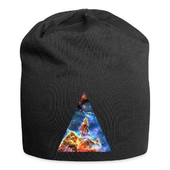 Space Nebula Cosmos Galaxy Universe Universe - Jersey Beanie - black - Front