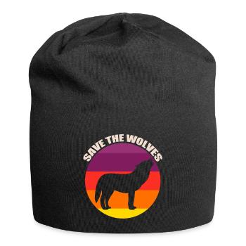 Save the Wolves - Jersey Beanie - black - Front