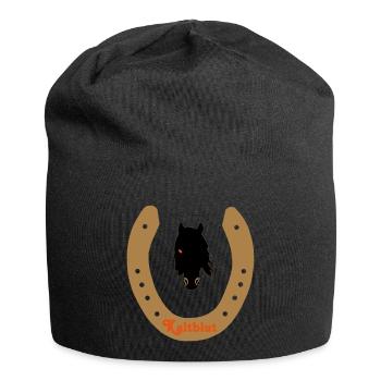 Hufeisen Friese - Jersey-Beanie - Schwarz - Vorne