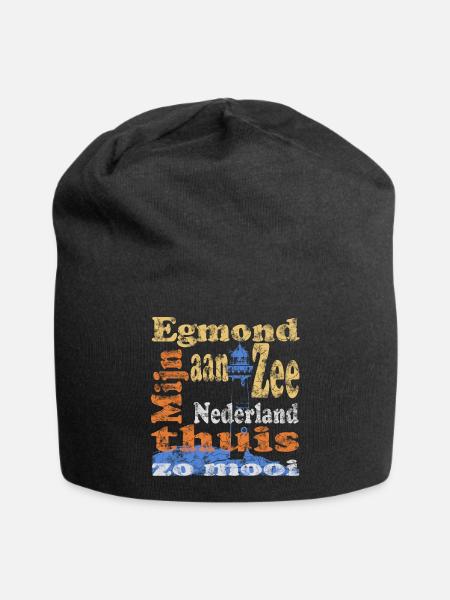 Egmond aan Zee Holland - Jersey-Beanie - Schwarz
