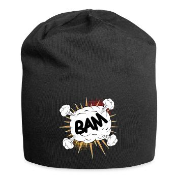 Bam comic fight cloud pour vos propres textes et motifs - Bonnet en jersey - noir - Devant