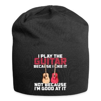 Guitar saying guitarist music dear musician - Jersey Beanie - black - Front