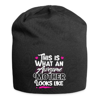 Mom mother - Jersey Beanie - black - Front