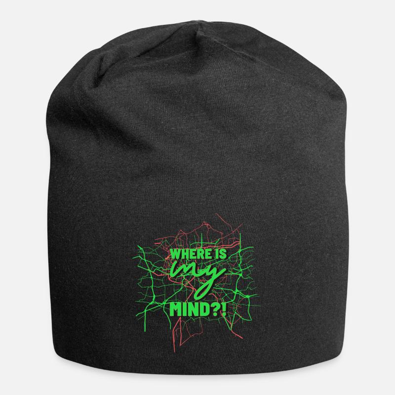Where is my mind - Jersey-Beanie - Schwarz
