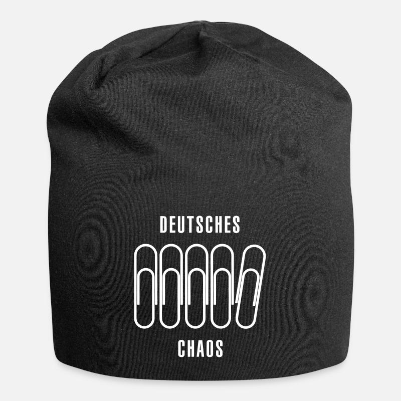 Deutsches Chaos - Jersey-Beanie - Schwarz
