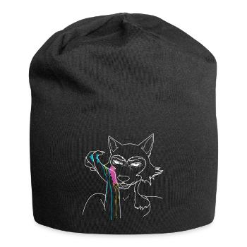 Malerei v2 - Jersey-Beanie - Schwarz - Vorne