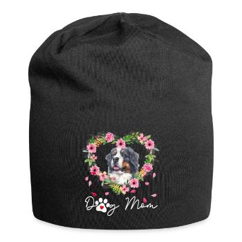 Chien de montagne bernois - Bonnet en jersey - noir - Devant