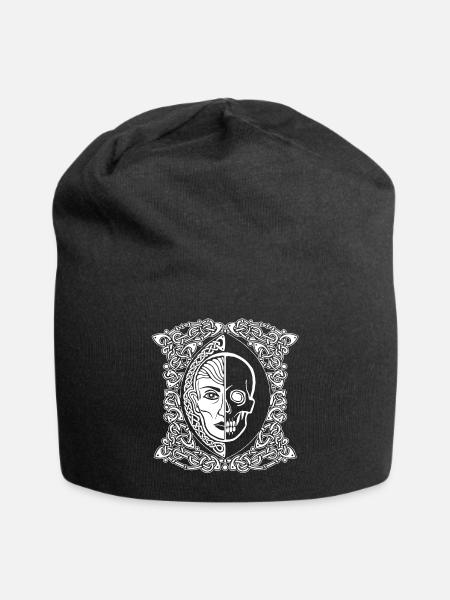 Hel - Jersey-Beanie - Schwarz