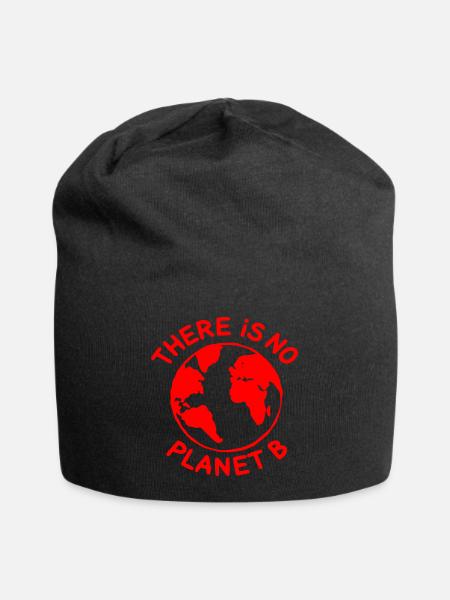 There is no planet B - Jersey-Beanie - Schwarz
