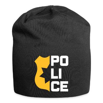 Police (marque de service réduite de moitié) - Bonnet en jersey - noir - Devant
