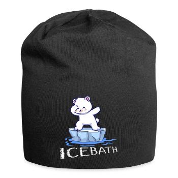 eisbader winterbader winter eisberg arctic polar bear - Jersey Beanie - black - Front
