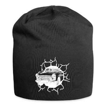 Trabi  Oldtimer Wall Fall Ostalgie Ossi - Jersey Beanie - black - Front