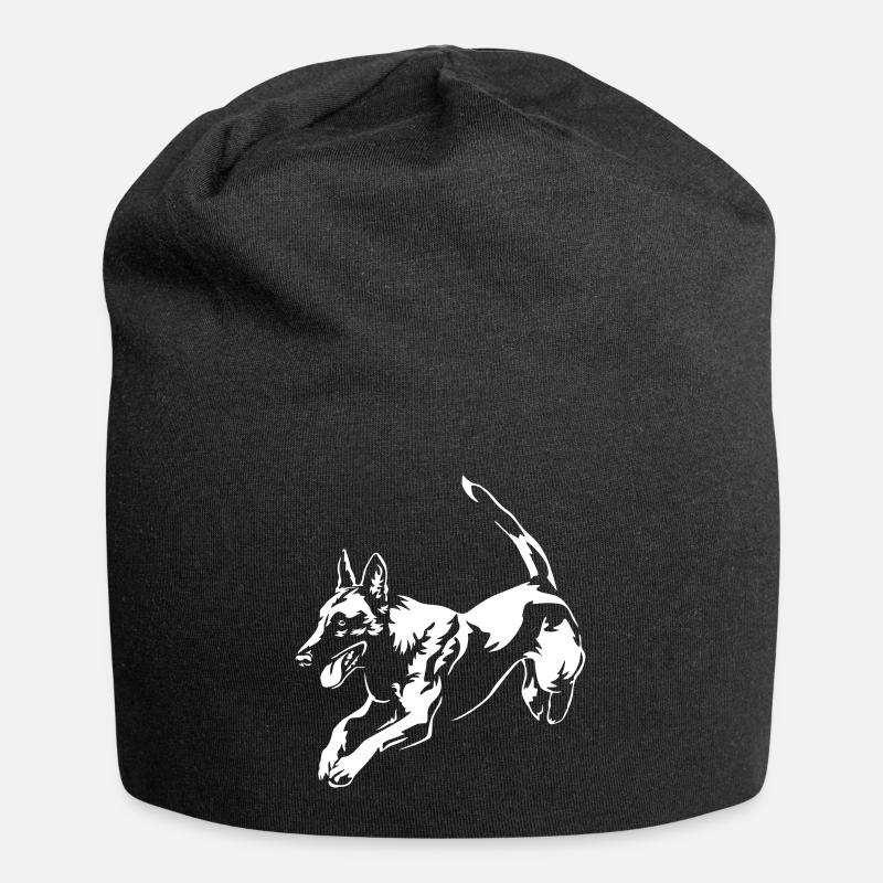 Malinois "Black Edition" - Jersey-Beanie - Schwarz