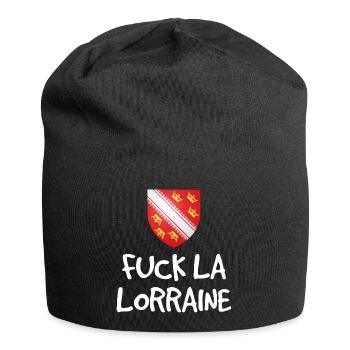 Fuck La Lorraine - Alsatian humour - Jersey Beanie - black - Front