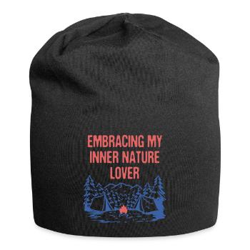 Embrasser inner nature Lover Camping Forest - Bonnet en jersey - noir - Devant