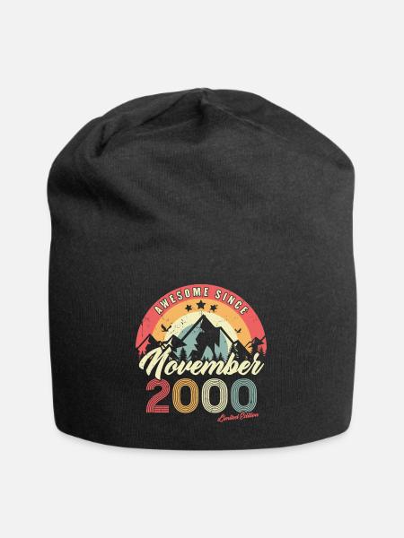 Cadeau D'anniversaire En Novembre 2000 Vintage - Bonnet en jersey - noir