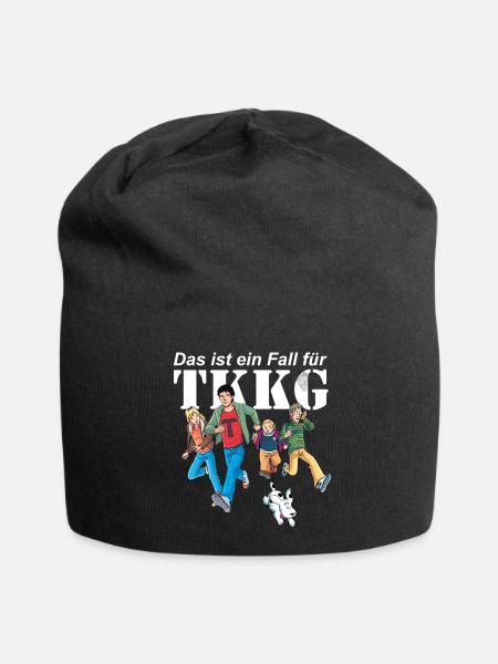 TKKG Das Ist Ein Fall Für TKKG Spruch - Jersey-Beanie - Schwarz