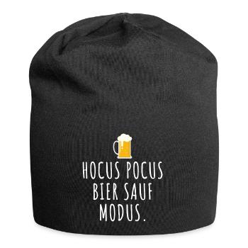 hocus pokus bier sauf modus - Jersey-Beanie - Schwarz - Vorne