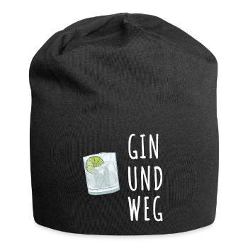 Gin und Weg - Jersey-Beanie - Schwarz - Vorne