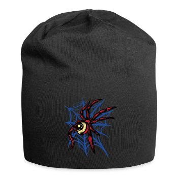Halloween Costume Spider Monster Spooky Skull - Jersey Beanie - black - Front