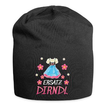 Dirndl Ersatz - Jersey-Beanie - Schwarz - Vorne