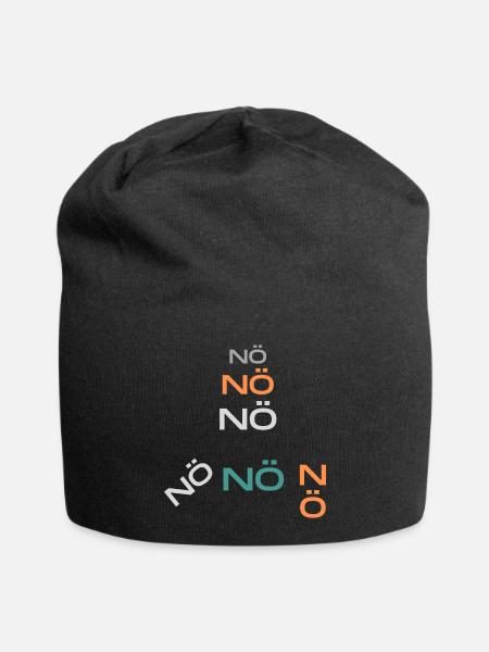 NÖ nö nö - Jersey-Beanie - Schwarz