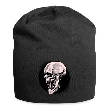 Halloween Costume Pumpkin Monster Spooky Skull - Jersey Beanie - black - Front