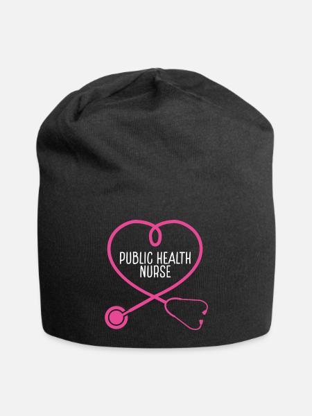 Public Health Nurse Stethoscope Appreciation - Jersey-Beanie - Schwarz