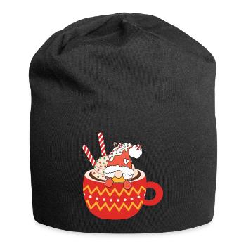 Noël Noël Gnomies - Bonnet en jersey - noir - Devant