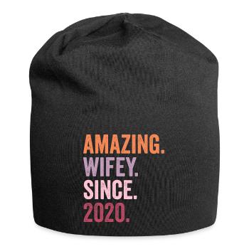 Amazing Wifey Since 2020 - Jersey Beanie - black - Front