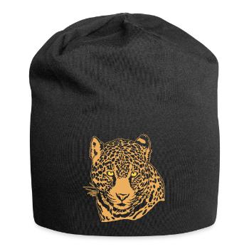 Jaguar Face Graphique Cool Big Cat Wild Animal Lover - Bonnet en jersey - noir - Devant