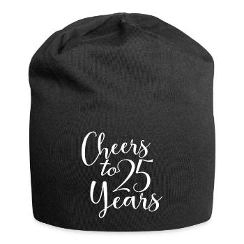25. Geburtstag Männer Frauen Jubiläum 25 Jahre alt - Jersey-Beanie - Schwarz - Vorne
