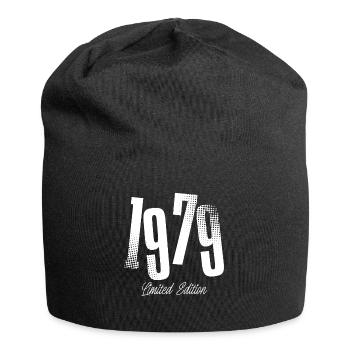 1979 Jahrgang Geburtstag Baujahr Geboren - Jersey-Beanie - Schwarz - Vorne