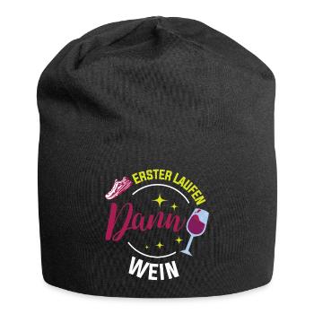 Lustiges Marathon Läufer Laufen Cross Country - Jersey-Beanie - Schwarz - Vorne