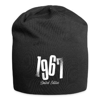 1967 Jahrgang Geburtstag Baujahr Geboren - Jersey-Beanie - Schwarz - Vorne