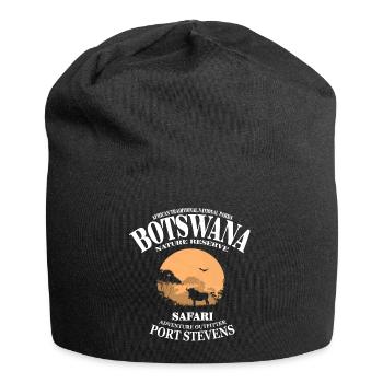 Botswana - Gnu - Jersey-Beanie - Schwarz - Vorne
