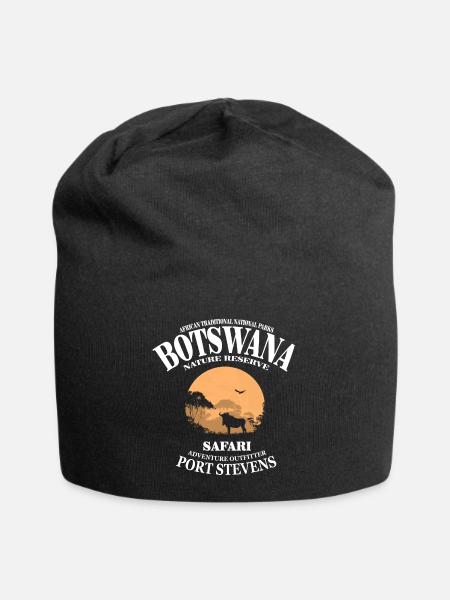 Botswana - Gnu - Jersey-Beanie - Schwarz