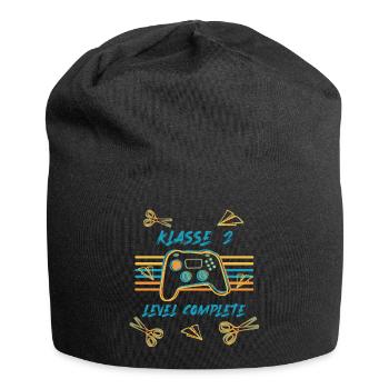 Grundschule - Klasse 2 - Level complete - Jersey-Beanie - Schwarz - Vorne