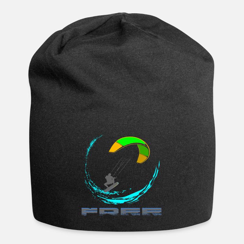 Kitesurf - Jersey-Beanie - Schwarz