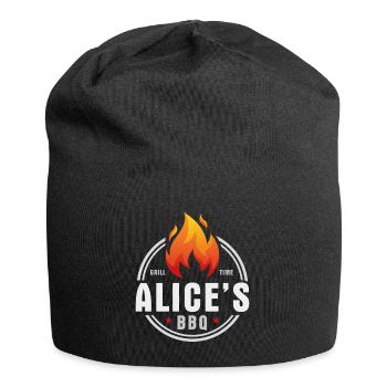 Alices BBQ - Jersey-Beanie - Schwarz - Vorne