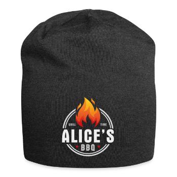 Alices BBQ - Bonnet en jersey - charbon - Devant